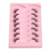 Lashes Half Eyelashes 14mm False Eyelashes Natural Cat Eye Lashes Wispy Eyelashes with Thin Band 3D Volume False Lashes C Curl Natural Eyelashes Soft Strip Lashes Pack 7 Pair EVENTILL