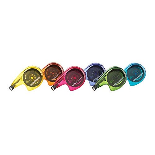 Office Depot Side-Application Correction Tape, 1 Line x 394in., Pack of 12, 63113