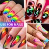 Neon Pigment Powder for Nails - 12 Colors Fluorescent Neon Rainbow Smoke Nails, 3d Nail Art Pigment Powder For Acrylic Nails, Halloween Neon Makeup Pigment