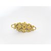 Generic 2 small tiny gold metal filigree hair pin alligator clips for fine thin hair