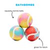 Barkbox Squeaker Ball Toys, Interactive Tennis Balls for Fetch, Training and Exercise, Engaging Plush Toys (Squeaky Clean Bath Bombs)