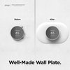 elago Wall Plate Cover Plus Compatible with Google Nest Thermostat 2020 [Snow] - Durable Polycarbonate Material, Easy Installation, Complementary Design