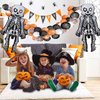 SHILUNIDP Skeleton Man Balloon Halloween Balloons Skeleton Man Foil Balloons for Halloween-Themed Party Birthday Party Supplies Decorations Halloween Party Decorations Balloons Party Sets-3PCS