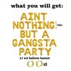 Aint Nothing But A Gangsta Party Balloon Banner Hip Hop Party Decorations Gold Jumbo Chain Balloons Inflatable Mobile Phone Radio Boombox Backdrop for 70s 80s 90s Hippie Retro Party Decor Supplies
