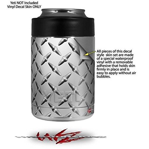Diamond Plate Metal - Decal Style Skin Wrap fits Yeti Rambler Colster and RTIC Can (Cooler NOT Included)