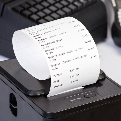 Cruxer Replacement for DYMO White Continuous Paper 30270 Non-Adhesive Continuous Receipt Paper 2-1/4" x 249 ft for Labelwriter 400 450 Duo 450 Turbo 4XL 300 310 Printer Labels Credit Card Paper