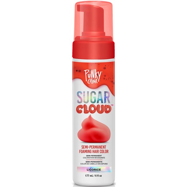 Punky Sugar Cloud, Semi-Permanent Foaming Hair Color, Licorice, 6 fl oz.