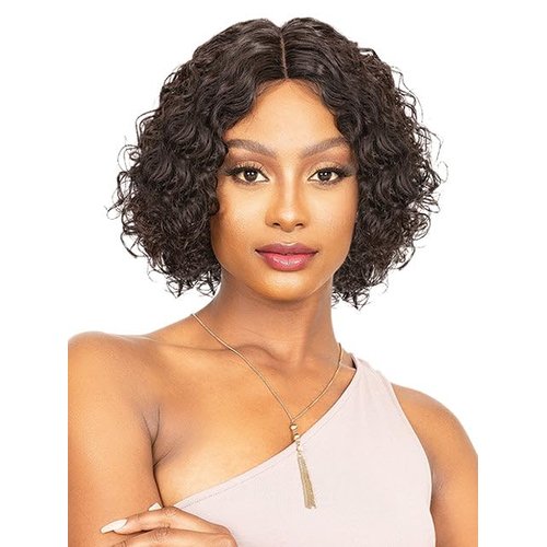 Janet Collection Natural Deep Part 100% Natural Virgin Remy Human Hair Water Curl Hair JALIA With Baby Hair. (COLOR#27)