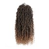 Faux Goddess Locs Crochet Hair River Locs Boho Hippie Locs Wavy Crochet With Curly Hair In Middle And Ends Braids Hair Extensions (8Packs,18 inch, T27)