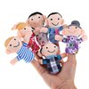 Sealive 6 PCS Family Finger Puppets Set - Finger Puppets for Toddlers 1-3 - Interactive Educational Animal Finger Puppets for Storytime, Playtime, and Learning - Safe, Soft Plush
