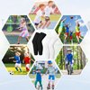 Kids Long Compression Leg Sleeves Non Slip UV Protection Thigh Calf for Boy Girl Youth Basketball Running Sport (Medium)