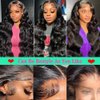 Body Wave Lace Front Wigs Human Hair 13x6 Lace Front Wigs Human Hair 200% Density 26 Inch 13x6 HD Lace Frontal Human Hair Wigs for Black Women With Baby Hair