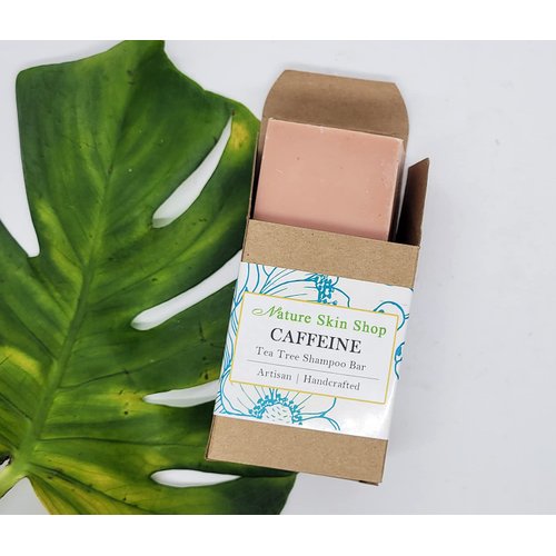 Nature Skin Shop CAFFEINE HAIR LOSS ORGANIC SHAMPOO BAR WITH TEA TREE