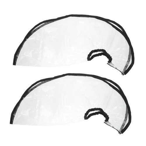 Beaupretty 2pcs Shampoo Funnel Barber Dye Washing Funnel Shampoo Washing Cape Shampoo Cape Barber Cape Salon Funnel Adjustable Clear Shampoo Sheer Cape Shawl Plastic Dye or Hair Bib