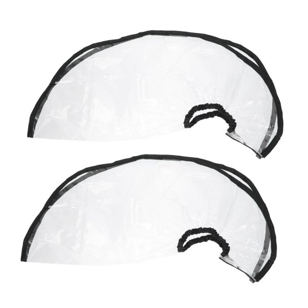 Beaupretty 2pcs Shampoo Funnel Barber Dye Washing Funnel Shampoo Washing Cape Shampoo Cape Barber Cape Salon Funnel Adjustable Clear Shampoo Sheer Cape Shawl Plastic Dye or Hair Bib
