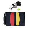 Golvery Soccer Kit - Metal Whistle with Referee Cards Set, Referee Cards for Soccer Football, Ideal Referee Kits for Game Sports