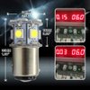 Ruiandsion 2pcs 1157 LED Bulb White 6V BAY15D 5050 12SMD LED Light Bulbs for Back Up Reverse Lights Brake Lights Tail Lights,Non-polarity