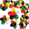 Deekin 130 Pcs Black History Month Balloons Party Decoration Juneteenth Day Garland Arch Patriotic Latex Balloons for Wedding Baby Shower Birthday Party Supply(Yellow, Black, Dark Green, Red, White)