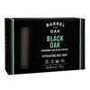 Barrel and Oak - Exfoliating Bar Soap, Men's Soap Bar, Natural Exfoliator, Deep Cleans Pores & Removes Dead Skin, Certified Sustainable Palm Oil, Charcoal Powder, & Olive Stone, Vegan(Black Oak, 6 oz)