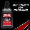 STA-BIL Full Synthetic 2-Cycle Oil - With Fuel Stabilizer For Up To 12 Months Protection - 5 Gallon Multi-Mix - 50:1/40:1 Mix Ratios - Low Smoke Formula, 13 fl. oz. (22404)