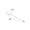 Loreso Plastic Mini Clear Dessert Spoons For Miniature Dessert Cups, Tasting Party, Sampling, Ice Cream, Small Catering Supplies - Reusable 50 CT