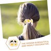 LALADEFIEE Hawaiian Hair Scrunchy for Women Floral Ponytail Hair Tie with Bow Tropical Hair Accessories for Beach Parties and Everyday Wear