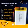 AKZYTUE 3.7V 1500mAh 903450 Lipo Battery Rechargeable Lithium Polymer ion Battery Pack with JST Connector
