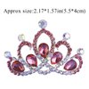 Jakawin Flower Girl Headpiece Wedding Hair Comb Bridal Tiara Combs Crown Birthday Gift for Girls (Red)
