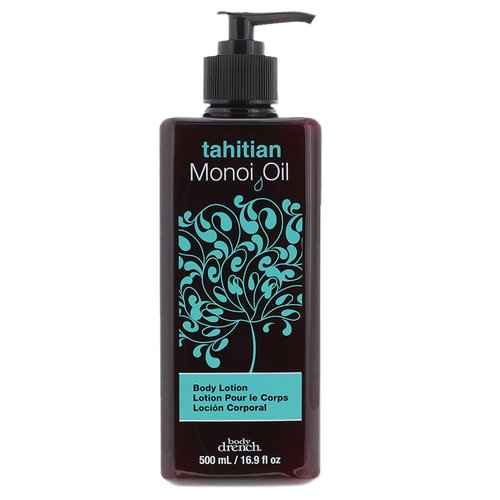 Body Drench Tahitian Monoi Oil Body Lotion, Hydrating Gardenia & Coconut Oil Moisturizer for Soft, Smooth Skin, Nourishing Skincare for Dry Skin, 16.9 fl oz