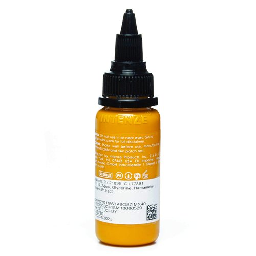 Intenze Golden Yellow Tattoo Ink 1oz