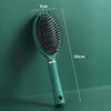 Reazana Blow Drying Detangling Brush Anti-Static Detangler Hair Brushes Fashion Massage Brush with Silicone Cushion Base Nylon Bristle Pins for Wet Dry All Hair Types Styling (Oval)