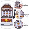 BigOtters Mini Slot Machine Toy, 4PCS Mini Lucky Slot Machine Bank for Creative Festival Birthday Cake Decor Casino Vegas Night Theme Party Decorations