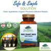 Pure Mountain Botanicals Red Yeast Rice with CoQ10 90 Kosher Vegan Capsules Now with 600mg Organic Red Rice Yeast Plus Co Q 10