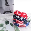 4PCS American Flag Headbands for Women Girls 4th of July Headband Red White Blue Patriotic USA Bow Star Knotted Wide Independence Day Hair Hoop Yoga Hair Band for Hair Accessories