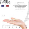 Camila Paris CP1994/2 French Hair Barrette Clip for Women, Handmade, Side Slide-in Metal-Free Closure Strong Hold Grip Hair Clips for Girls, No Slip Durable Styling Hair Accessories, Made in France