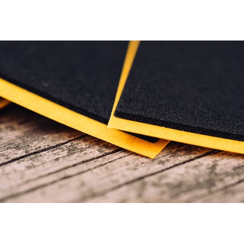 SPITBOARDS Uncut Shape Fingerboard Foam Grip Tape 110 x 38 mm (1 mm Thick) 10 Pieces for Finger Skate Grip Tape Cellular Rubber Foam Rubber Black