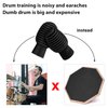 4 Pieces Drum Mute Drum Dampener Silicone Drumstick Silent Practice Tips Percussion Accessory Mute Replacement Musical Instruments Accessory (Black,Grid)