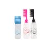 UQUABESO Colorful Root Comb Applicator Bottle with Graduated Scale, Plastic Squeeze Hair Dye Oil Bottle Hairdressing Applicator Brush for Home Salon Barber (3 Pack)