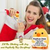 Mini Funny Positive Crochet Animals Positive Chicken Emotional Inspirational Support Handmade Chick Cute Stuff for Friend Sister Daughter Coworker Xmas Christmas Stocking Stuffers Birthday Gifts