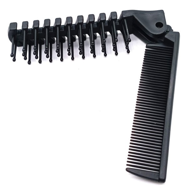 PUTYSUUN® Travel Comb Brush Combo Folding Small Mini Portable Pocket Purse Compact Collapsible Foldable Hair Brush for Women Men