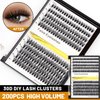 Vayator Eyelashes 10-12mm Mixed,12-14mm Mixed,14-16mm Mixed Mink Eyelashes Extension Natural Russian Volume Faux Eyelashes Individual Lashes Makeup Tools (30D-16mm-18mm Mixed)