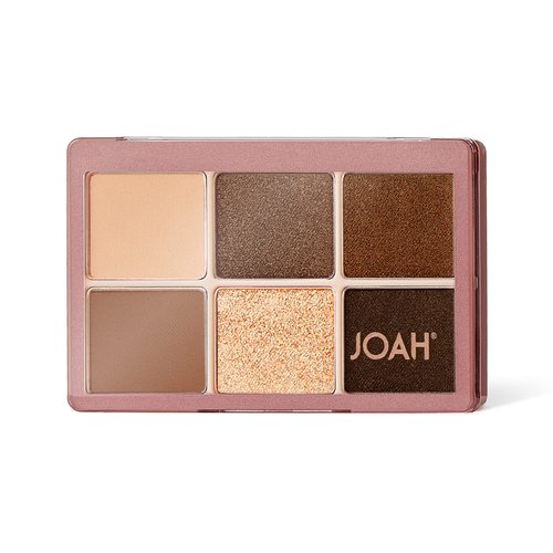 JOAH Eyeshadow Palette, Escapades Eye Makeup, 6 Shades, Richly Pigmented, Long Lasting Powder Shadow in Matte & Shimmer Finishes, Korean Beauty Palettes, Nudist Colony