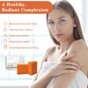 EUQEE Vitamin C Kojic Acid Soap, 5 oz Vitamin C Soap Bars with Acid Soap, Niacinamide, Vitamin C for Skin Beauty Reduce Dark Spot and Acne Soa with a Foaming Net - 142g x 2 Bars