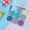 AMY'S DIARY Blue Eyeshadow Palette Blue Purple Matte eye shadow makeup,9 colors Blue Purple Matte Eyeshadow Long Lasting Colorful Eye Shadow Plattet for Women (03)