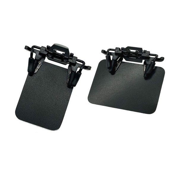 2 Packs International Standard Shooting Glasses Patch Shooting Patch for Eye Glasses Shooting Blinders for Glasses Occluder Clip on Eye Mask Archery Aim Assistance