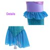 Little Girls Princess Mermaid Costume for Girls Dress Up with Accessory for Christmas Birthday Party Supplies Purple-Blue