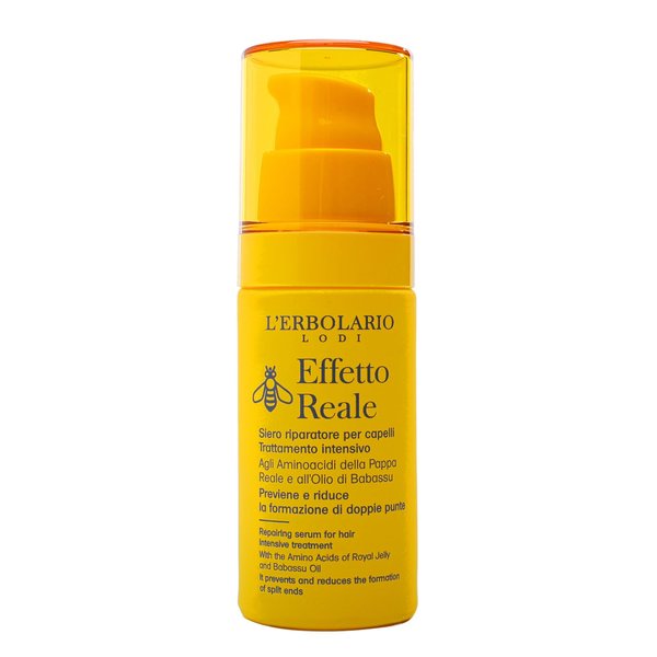 L'Erbolario Effetto Reale Repair Serum - Hair Serum for Thinning Hair - Reduces Split Ends and Provides Essential Nutrients to Strengthen Strands - Softens Tresses for Easy Comb - 1 oz
