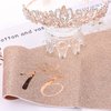 YARIEW Sweet 16 Birthday Decorations for Girls, Rose Gold Sweet 16 Sash and Tiara, Birthday Crown and Sash, 16th Birthday Gifts for Girls, Sweet Sixteen Gifts for Girls