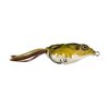 LUNKERHUNT Frog Lure with Short Skirts | Compact Frog Top Water Bass Fishing Lures | Compact Body, Weedless Hooks, Soft Hollow Body Freshwater Fishing Bait for Trout, Pike(Toad)