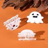 Generic 3 Pcs Halloween White Ghost Hair Claw Clips Cute Ghost Hair Claw Clip Hair Styling Accessories for Thick Thin Hair, 4*5.8 cm/1.57*2.28 Inch
